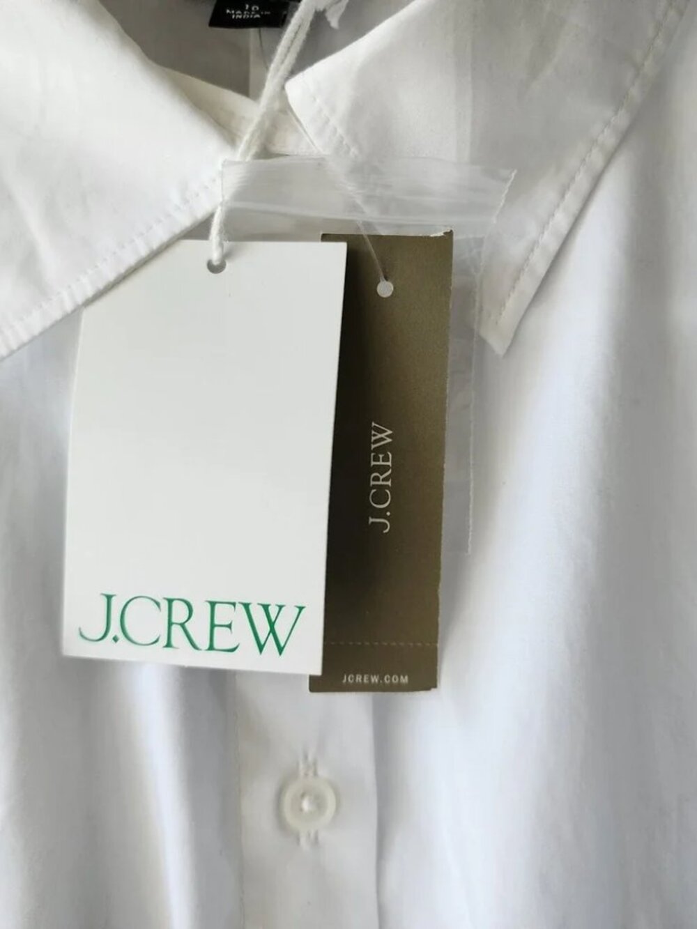 NEW J CREW Dolman-sleeve button-up shirt in cotton poplin 8 NWT Long Sleeve - Picture 9 of 11
